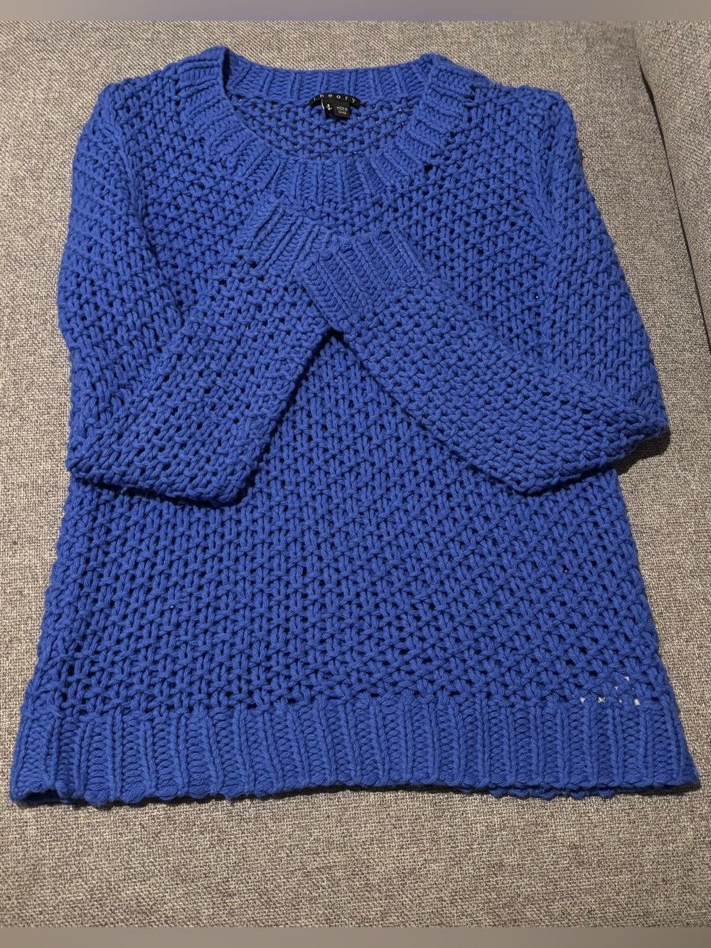 Theory Blue Knit Sweater